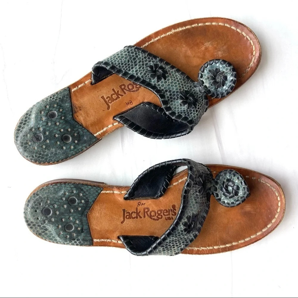 Jack Rogers Navajo Sandals Reptile 8‎ - Picture 2 of 7